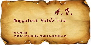 Angyalosi Valéria névjegykártya